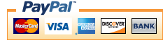PayPal, Credit Card, and Bank Cards Accepted
